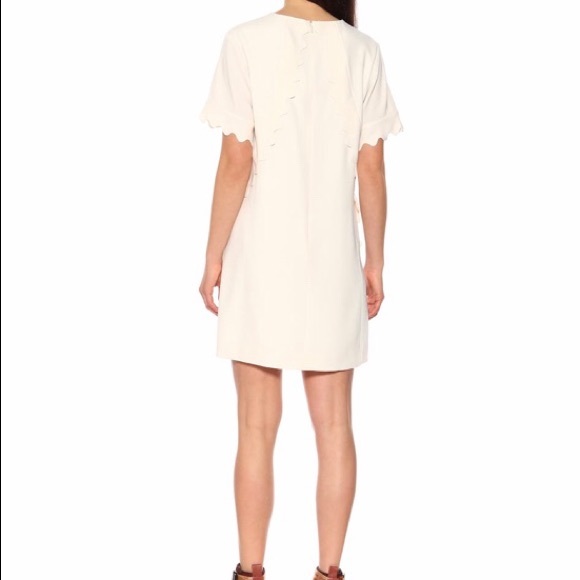 NWT Chloé Scalloped Crêpe Minidress FR36 - Picture 2 of 10